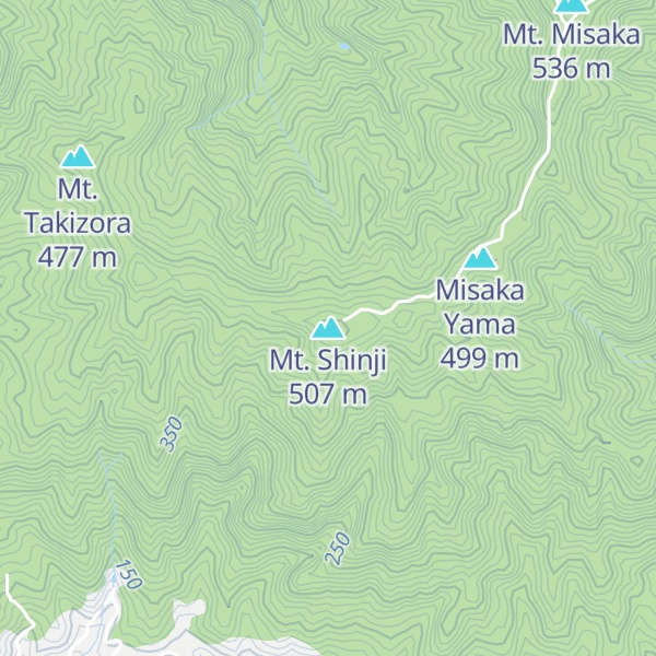 Map of Mt. Shinji