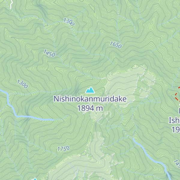 Map of Nishinokanmuridake