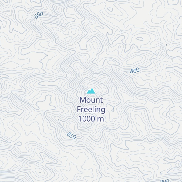 Map of Mount Freeling