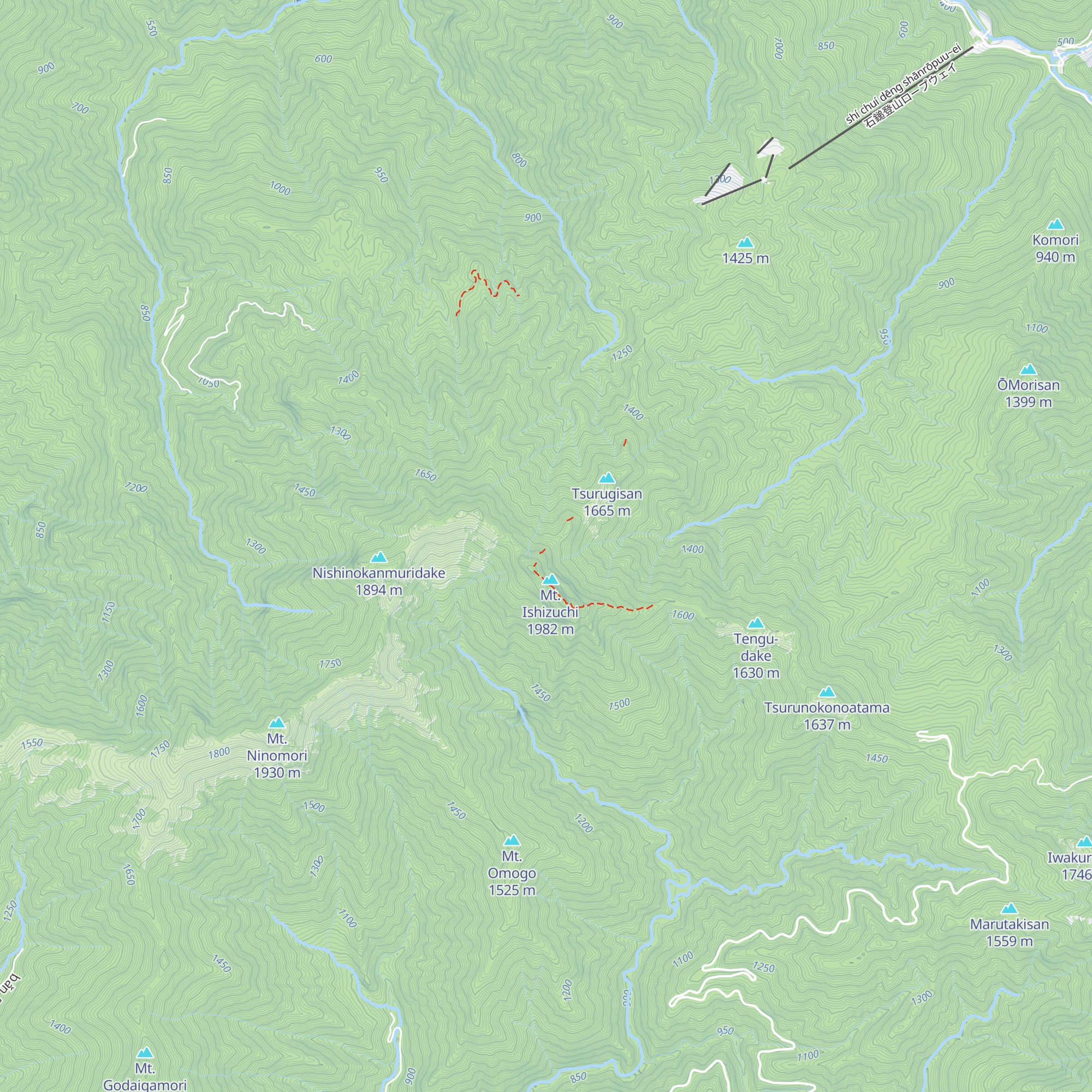 Ishizuchisan Kōshū Toire Kyūkei Sho map
