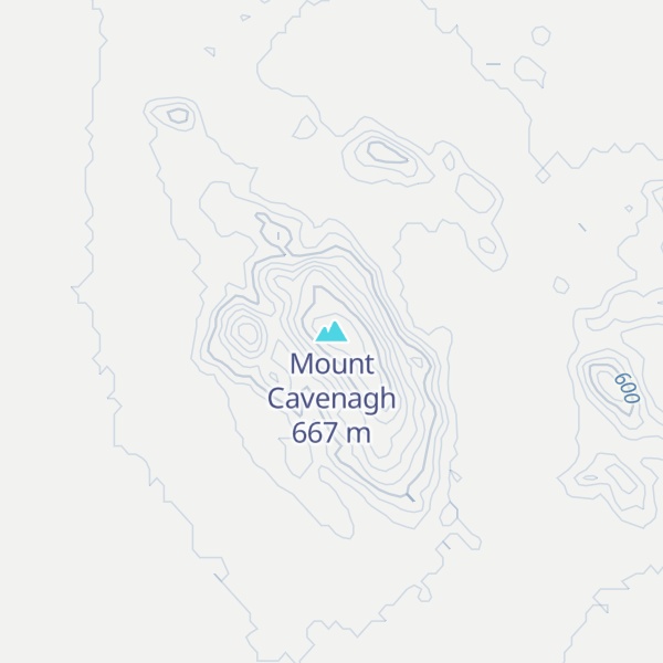 Map of Mount Cavenagh