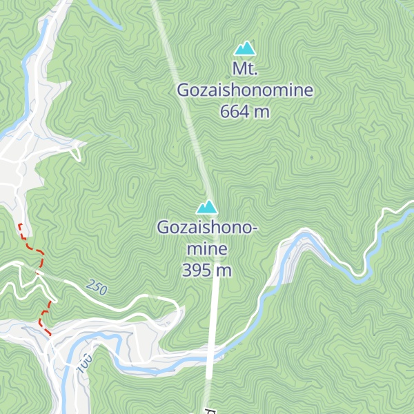 Map of Gozaishono-mine