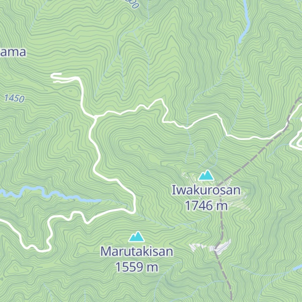 Map of Iwaguro-yama