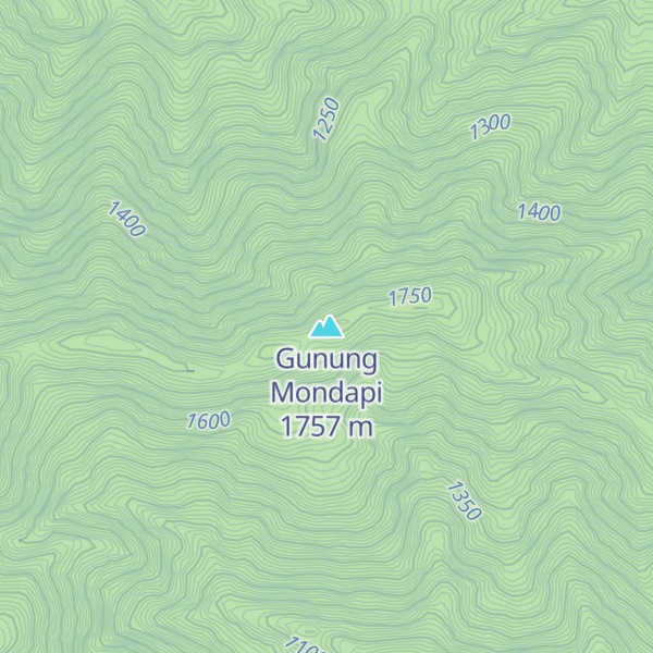 Map of Gunung Mondapi