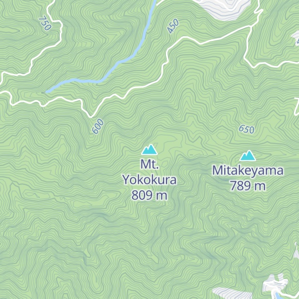 Map of Mt. Yokokura