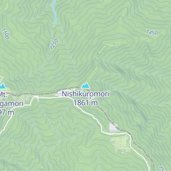 Map of Nishikuromori