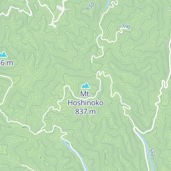 Map of Mt. Hoshinoko