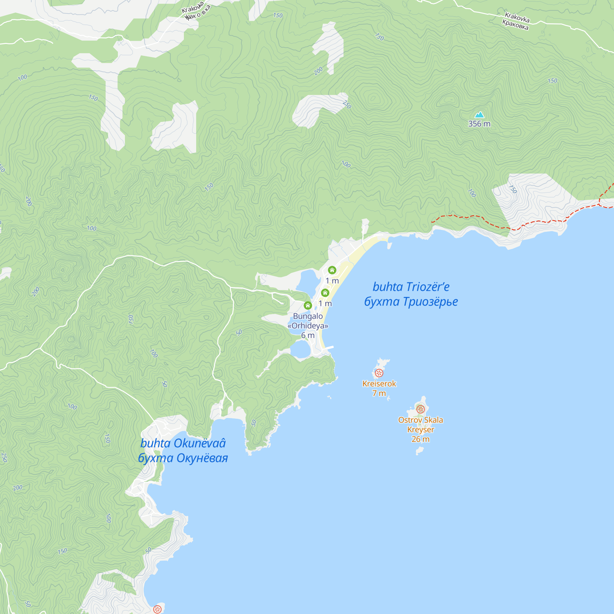 Bungalo «Matreshka» map