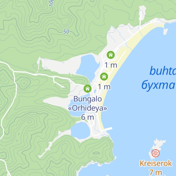 Map of Bungalo «Britaniya»