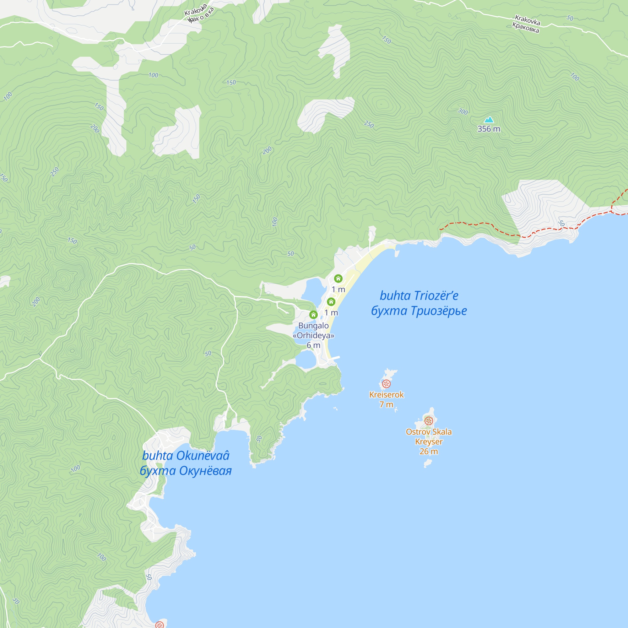 Bungalo «Britaniya» map