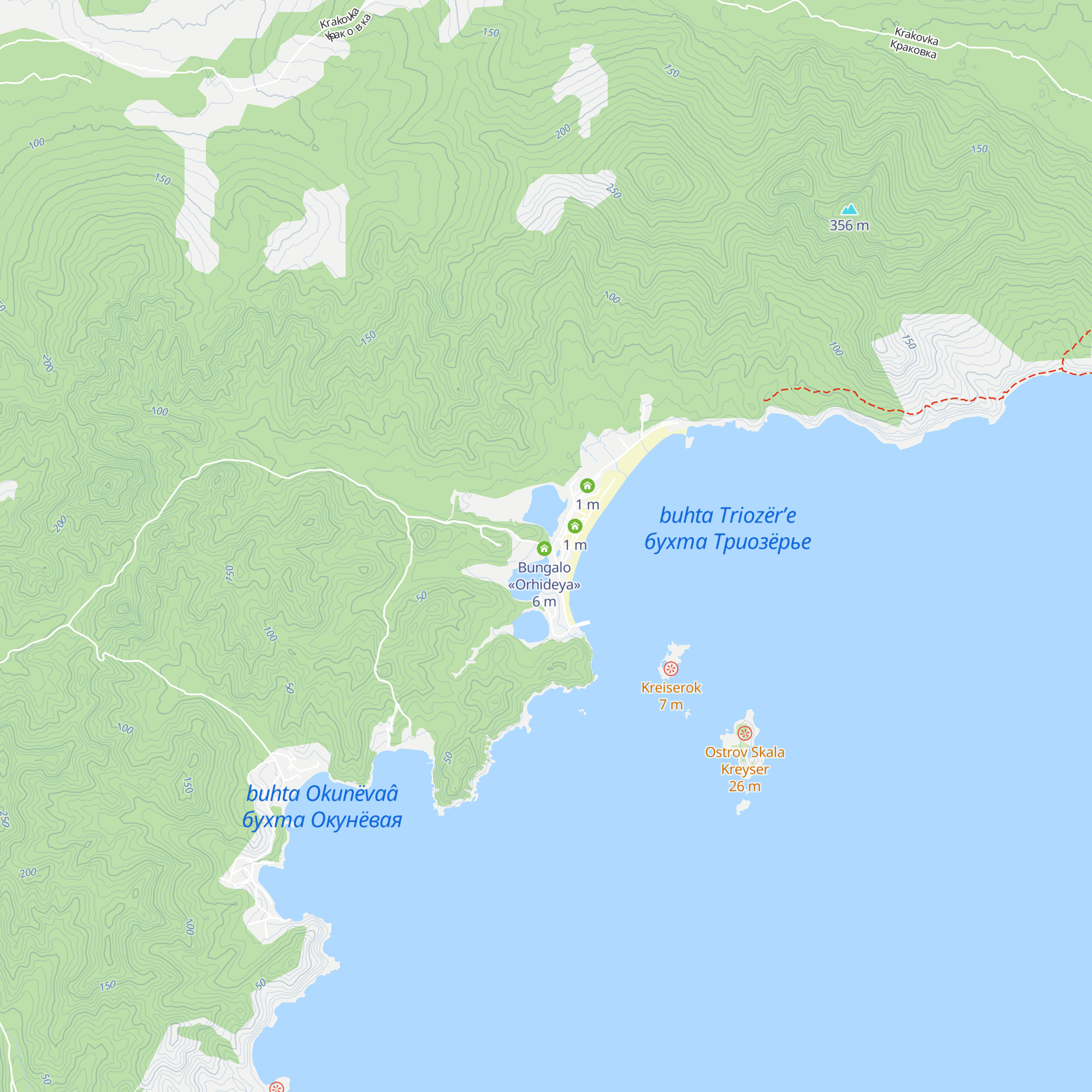 Bungalo «Shotlandiya» map