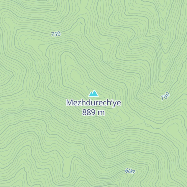Map of Mezhdurech’ye