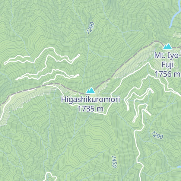 Map of Higashikuromori
