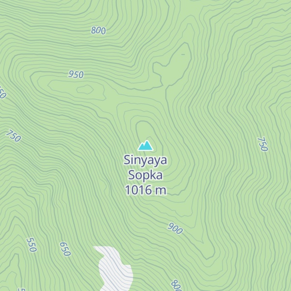 Map of Sinyaya Sopka