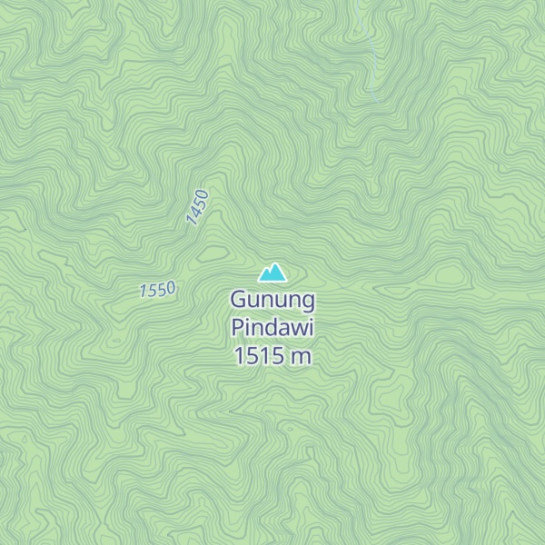 Map of Gunung Pindawi