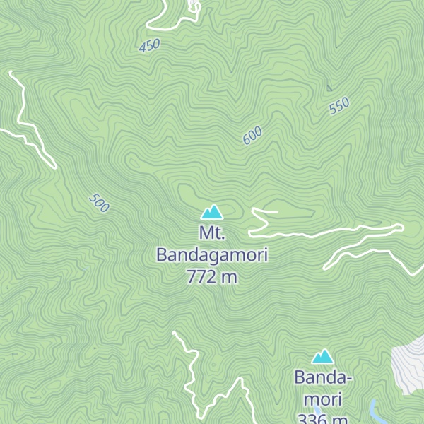 Map of Mt. Bandagamori
