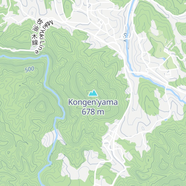 Map of Kongen'yama