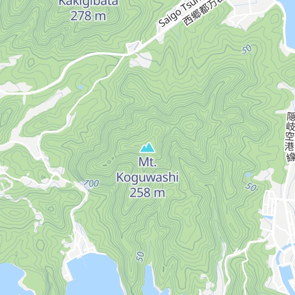 Map of Mt. Koguwashi