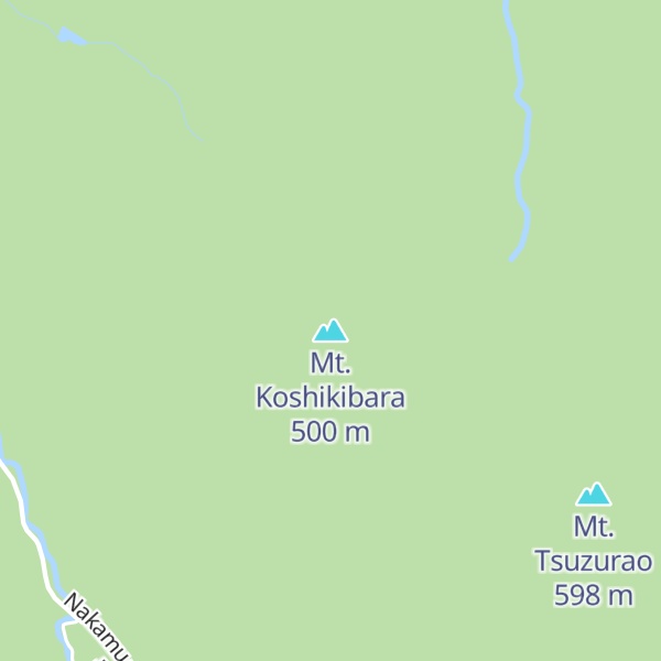 Map of Mt. Koshikibara