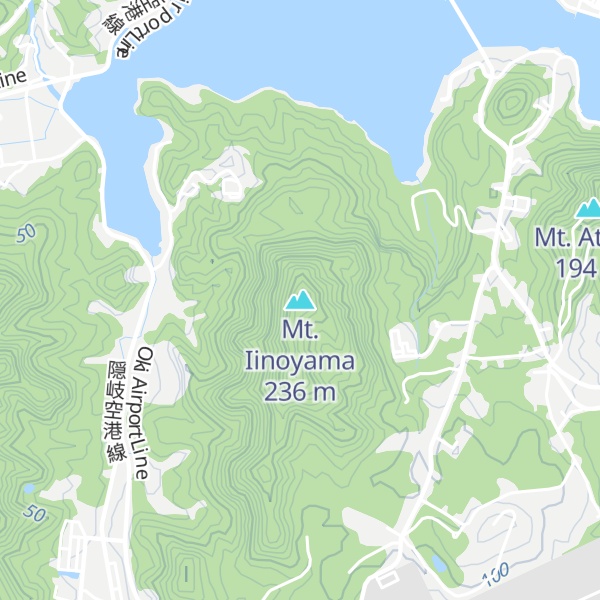 Map of Mt. Iinoyama