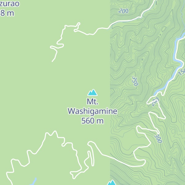 Map of Mt. Washigamine