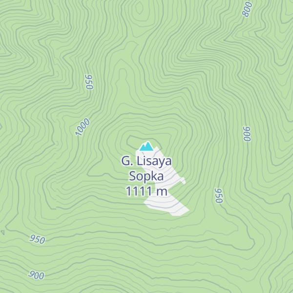 Map of G. Lisaya Sopka
