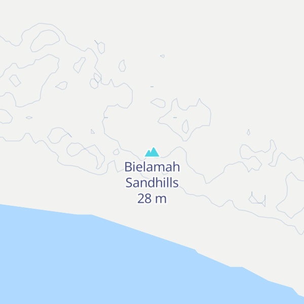 Map of Bielamah Sandhills