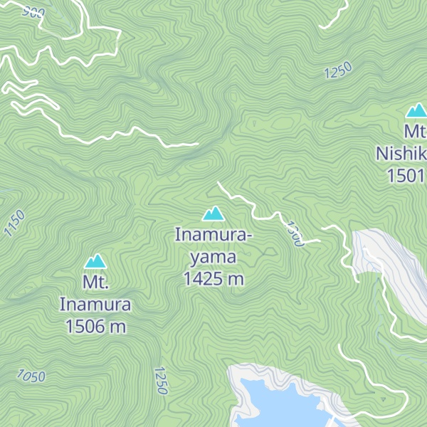 Map of Inamura-yama