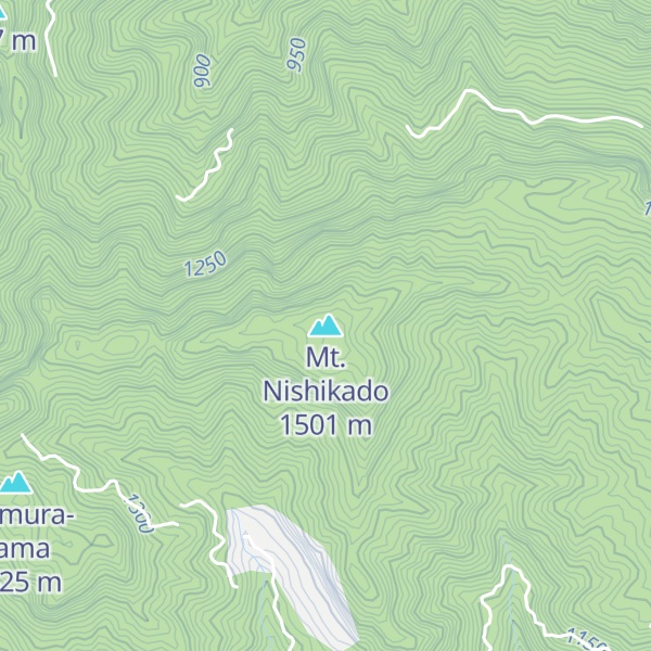 Map of Mt. Nishikado