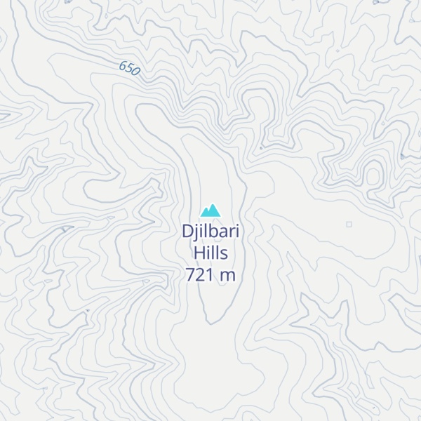Map of Djilbari Hills