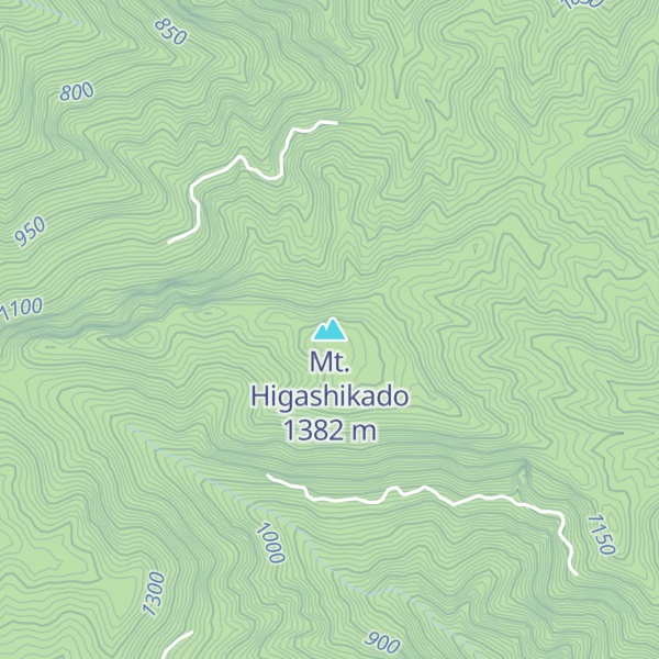 Map of Mt. Higashikado