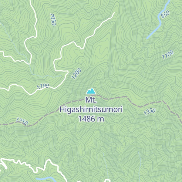 Map of Mt. Higashimitsumori