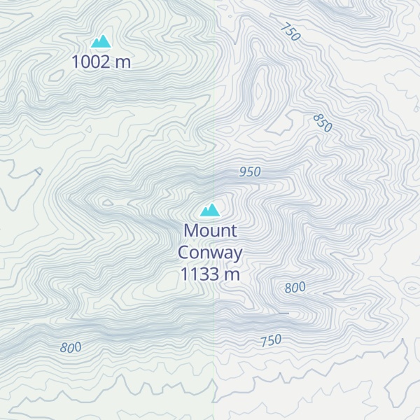 Map of Mount Conway