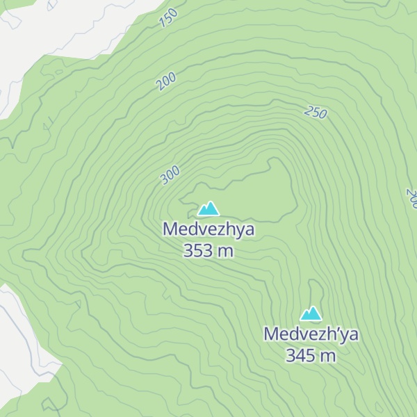 Map of Medvezhya