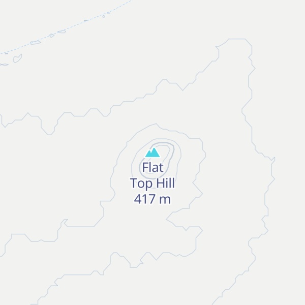 Map of Flat Top Hill