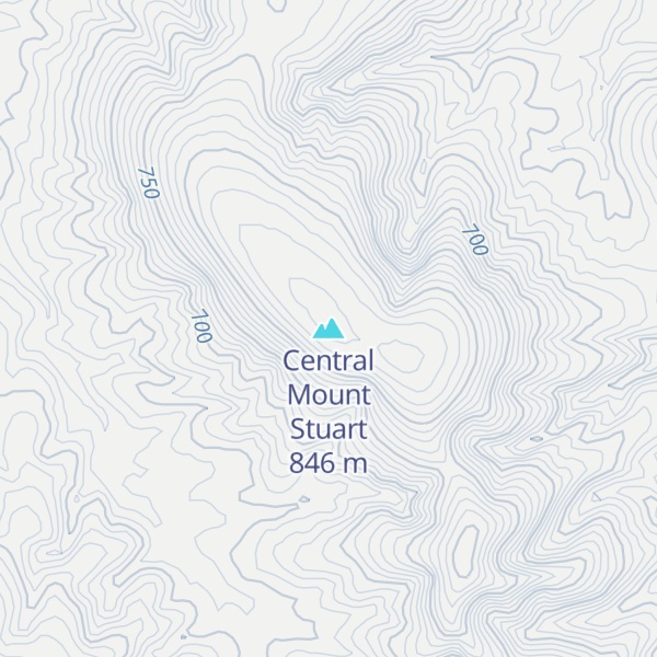 Map of Central Mount Stuart