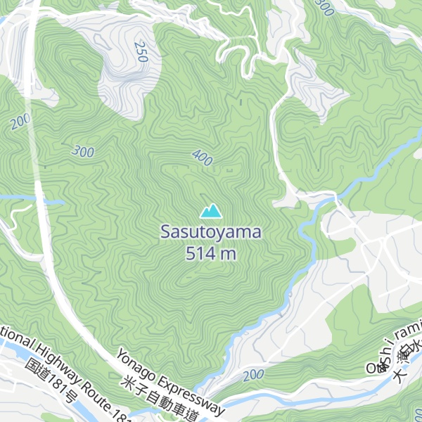 Map of Sasutoyama