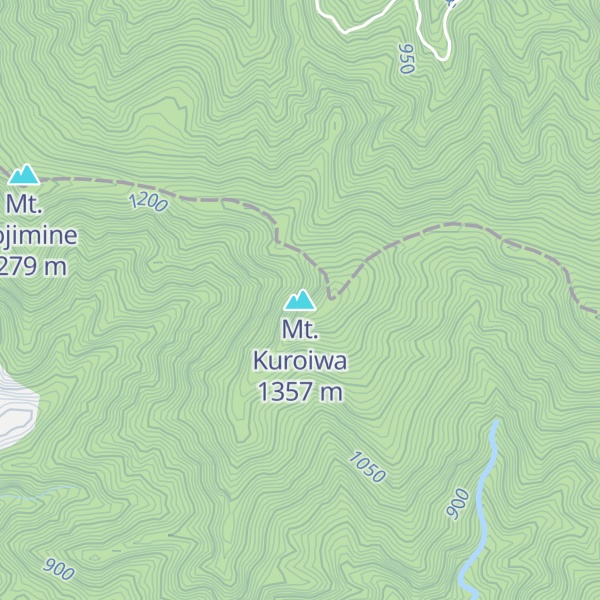 Map of Mt. Kuroiwa