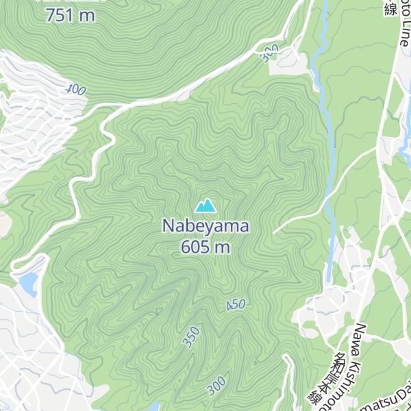 Map of Nabeyama