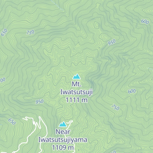 Map of Mt. Iwatsutsuji