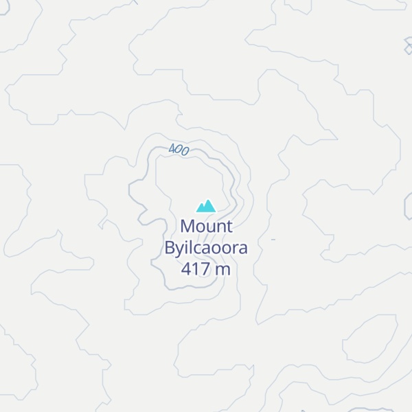 Map of Mount Byilcaoora