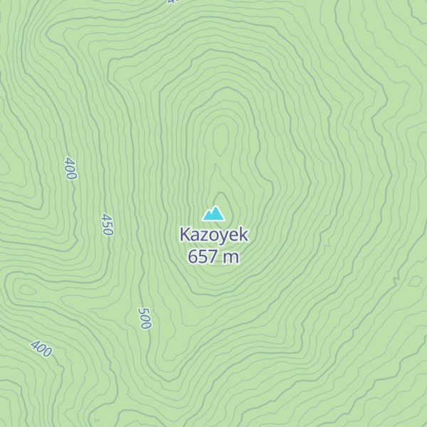 Map of Kazoyek