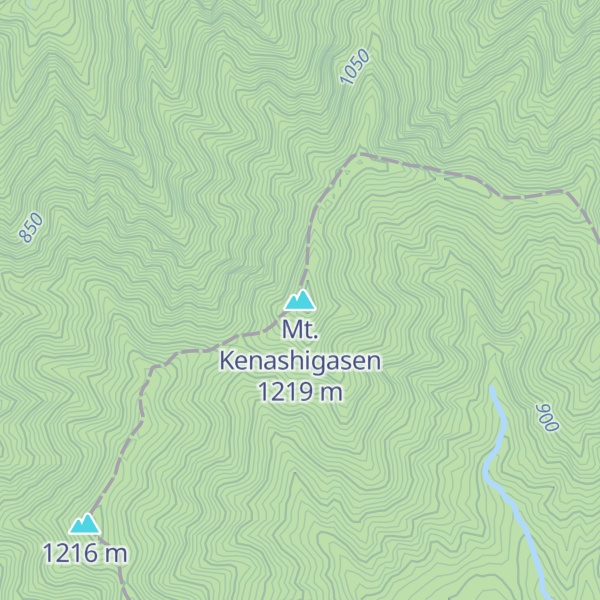 Map of Mt. Kenashigasen