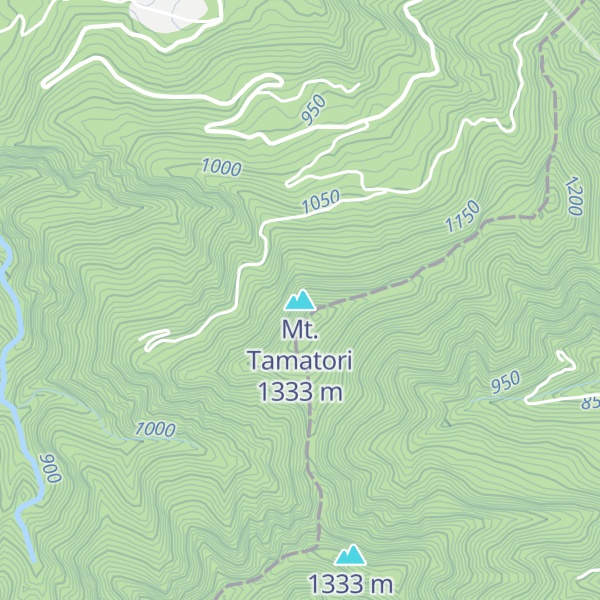 Map of Mt. Tamatori