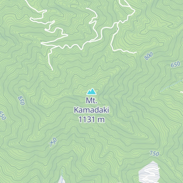Map of Mt. Kamadaki