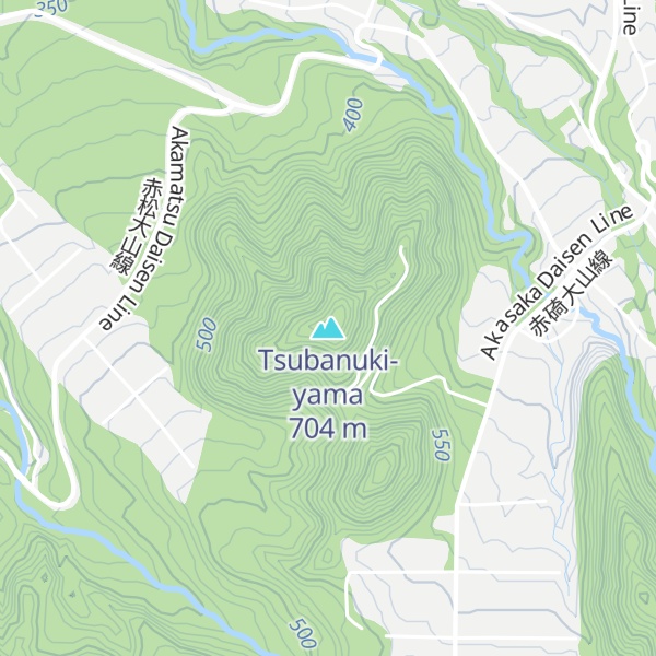 Map of Tsubanuki-yama