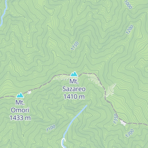 Map of Mt. Sazareo