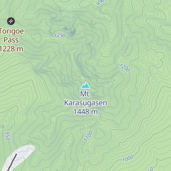 Map of Mt. Karasugasen