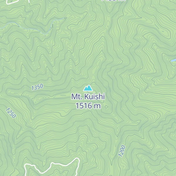 Map of Mt. Kuishi