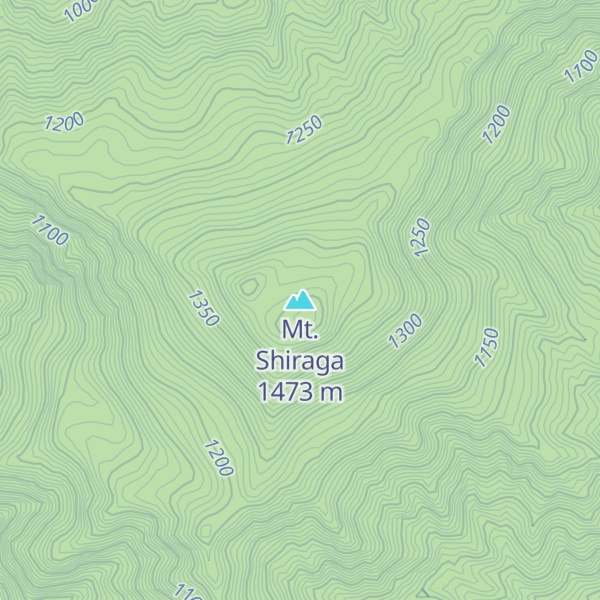 Map of Mt. Shiraga